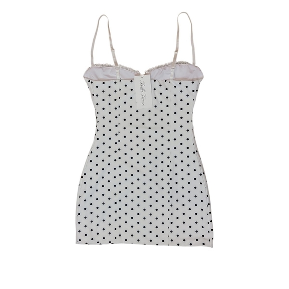 NWT $180 BELLA VENICE x REVOLVE Caroline Corset Dress Polka Dot Small - Picture 5 of 6